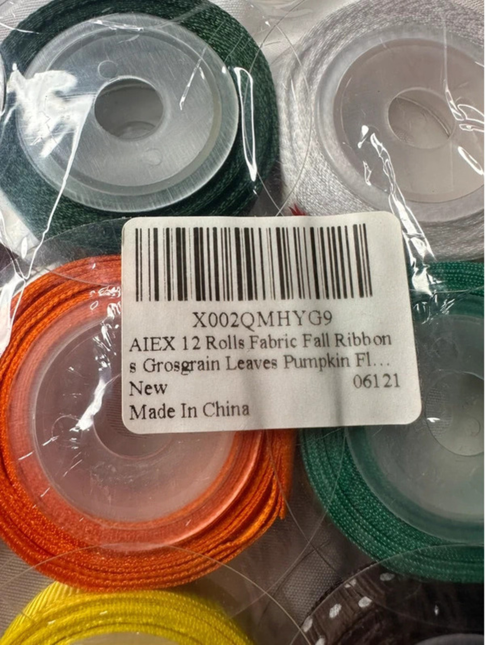 12 pack fabric fall ribbon
